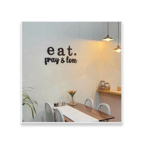 Jual Kreasikayukuu Hiasan Dinding Dekorasi Eat Pray And Love Bahan