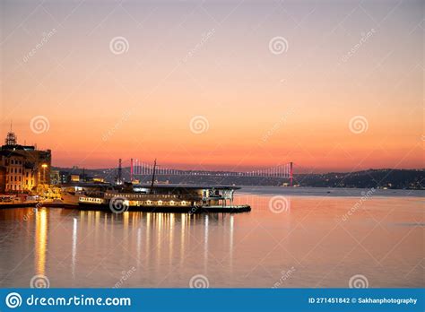 Bosphorus Bridge Istanbul Turkey Stock Photo Image Of Tourism