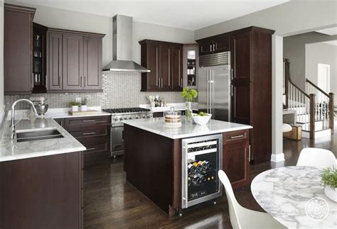 This color is actually sherwin williams grizzle gray brown. Kitchen Island with Wine Cooler - Contemporary - Kitchen ...