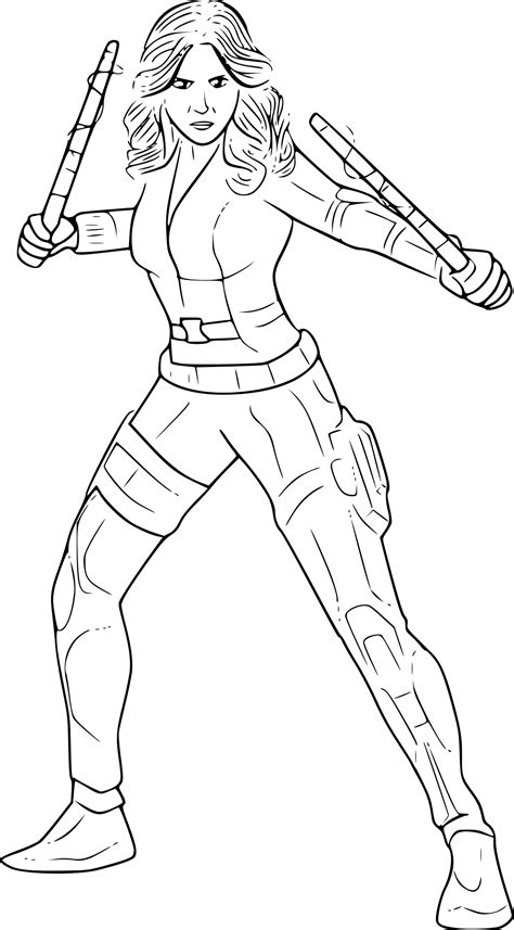 Hawkeye Coloring Pages With Black Widow By Adamwither