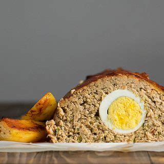 Slow cooking also works well with other, less tough cuts, such as pork loin. Meatloaf with hard boiled eggs
