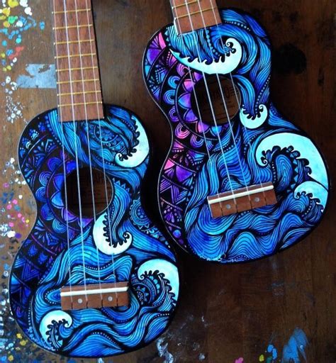 I also play some ukulele, so this still seemed. Salty Hippie | Painted ukulele, Ukulele art, Guitar painting