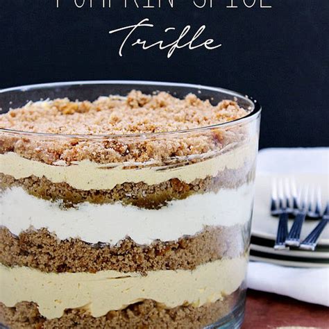 Pumpkin Spice Trifle Recipe Trifle Recipe Desserts Pumpkin Trifle