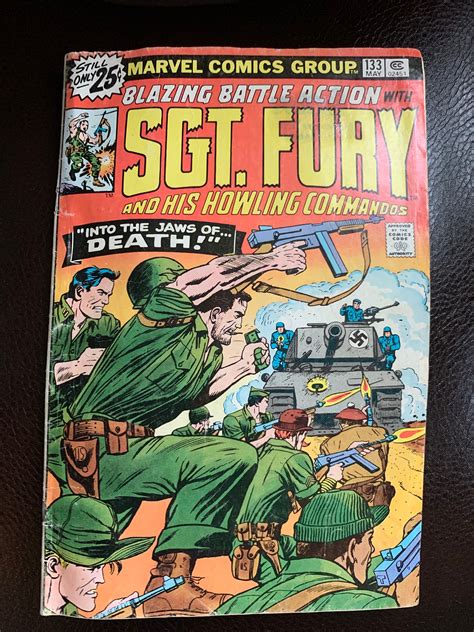 Marvel Comics Vintage Comic Book Sgt Fury And His Howling Etsy