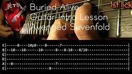 Buried Alive Guitar Intro Lesson - Avenged Sevenfold (with tabs) - YouTube