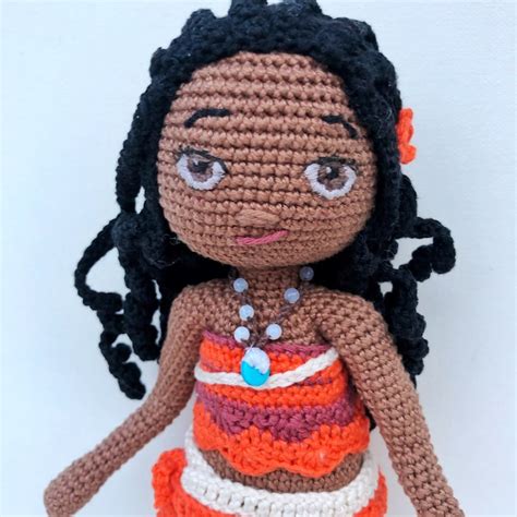Moana Crochet Amigurumi Doll Pattern Pdf Download Etsy