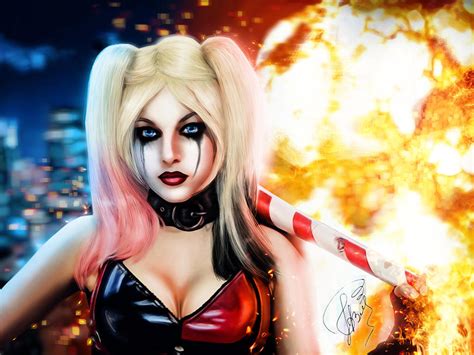 Harley Quinn Digital Art By Victoriaceles On Deviantart