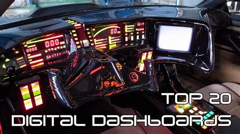 Top 20 Coolest Cars With Retro Futuristic Digital Dashboards Youtube