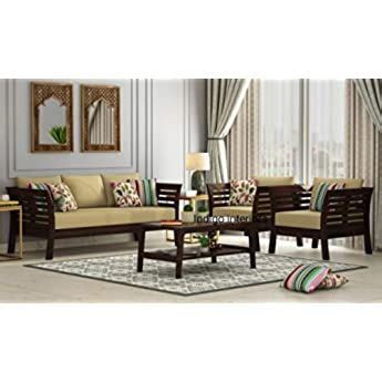 Mahimart And Handicrafts Sheesham Wood Seater Sofa Set For Living Room Wooden Sofa Set For
