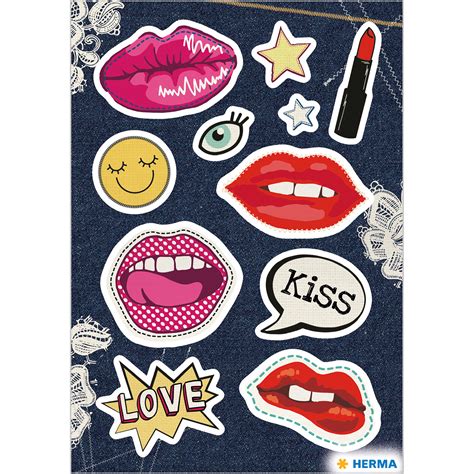 Stickers Lip Patches Puffy