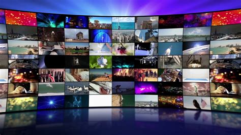 Multi Screen Video Wall Monitors Multiple Stock Motion Graphics Sbv