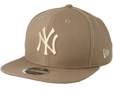 New York Yankees Canvas 9fifty Camel Snapback New Era Caps