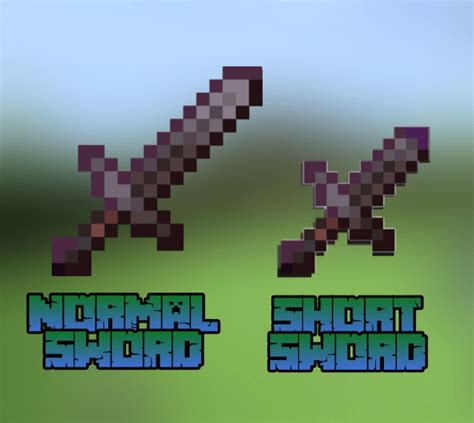 Mcpebedrock Short Swords More Swords Add On Minecraft