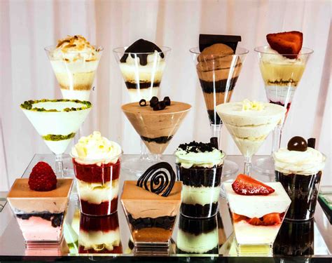 Variety Desserts In Cups Cropped