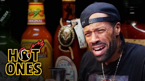 Redman Wilds Out Eating Spicy Wings Hot Ones YouTube