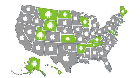 Mapping State By State Tech Trends Android Vs Ios Pcmag