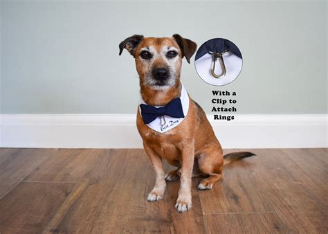 Custom Ring Bearer Dog Personalised Wedding Dog Outfit Dog Etsy