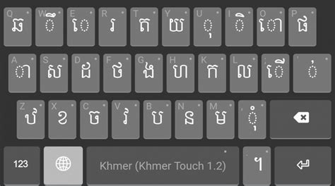 Khmer Unicode Typing Keyboard Bandsvsera