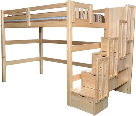 Scanica Stairway Full Loft Bed Diybunker