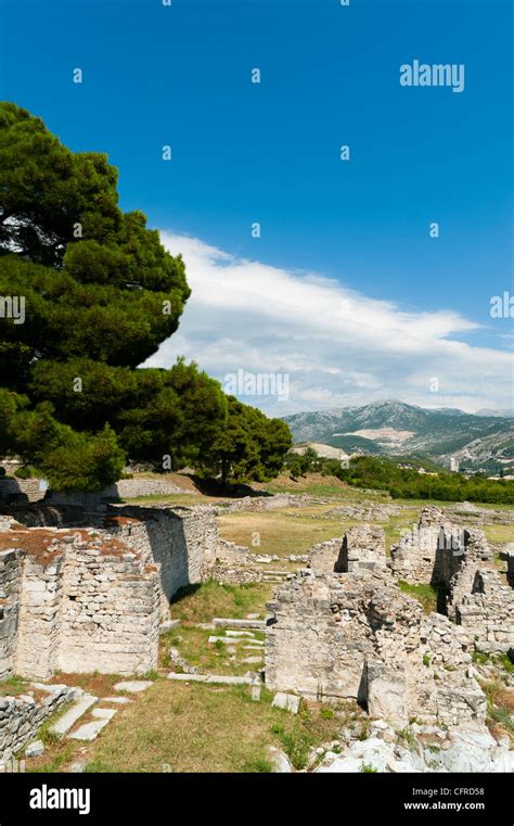 The Roman Ruins Of Solin Salona Region Of Dalmatia Croatia Europe