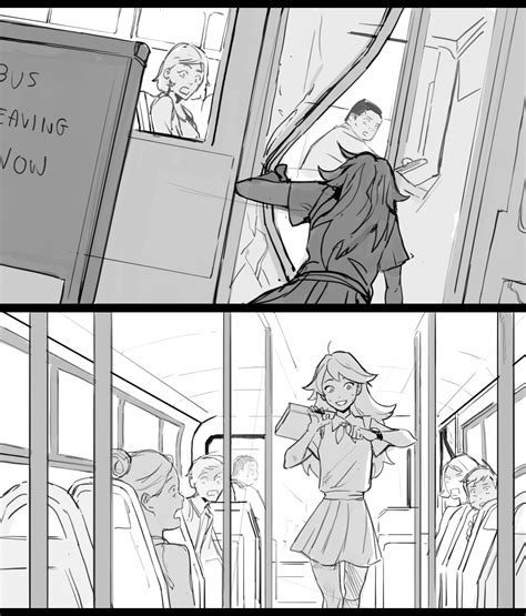 Julshii Anime Girl Catching The Bus Tumblr Pics