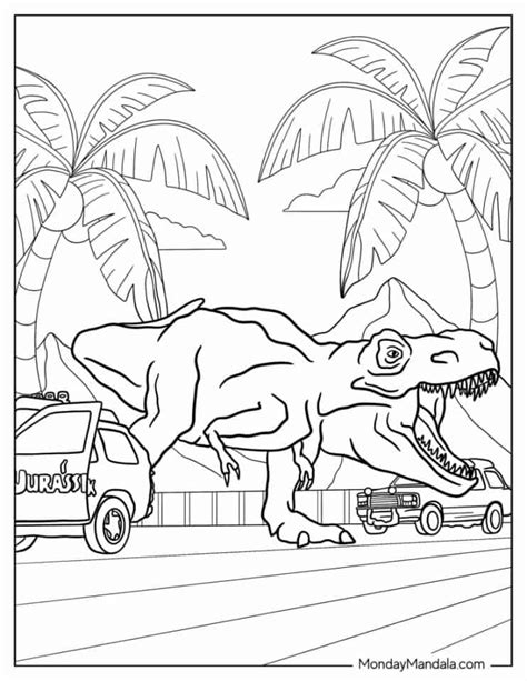 22 Jurassic Park Coloring Pages Free PDF Printables