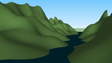 Valley With River 3d Warehouse