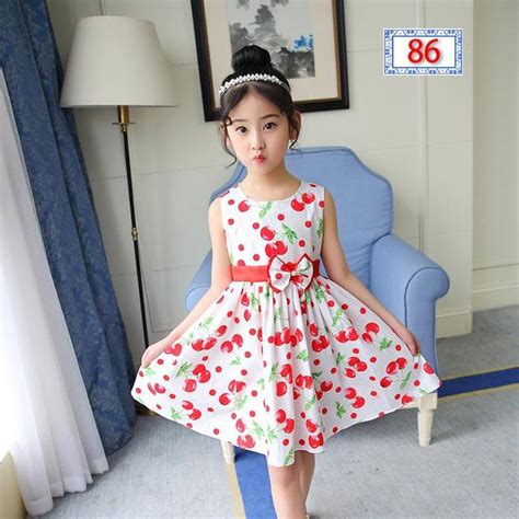 2018 Toddler Girls Summer Dress Sleeveless Vest Dress Floral Dress