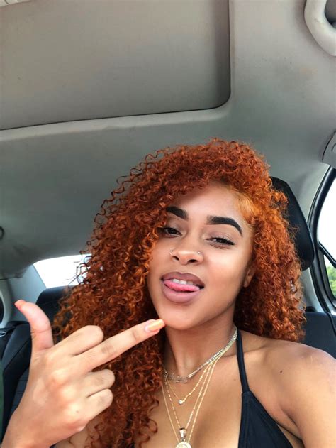 ♕pinterest 💎kiania💎 Dyed Curly Hair Natural Curls Hairstyles Ginger Hair Color