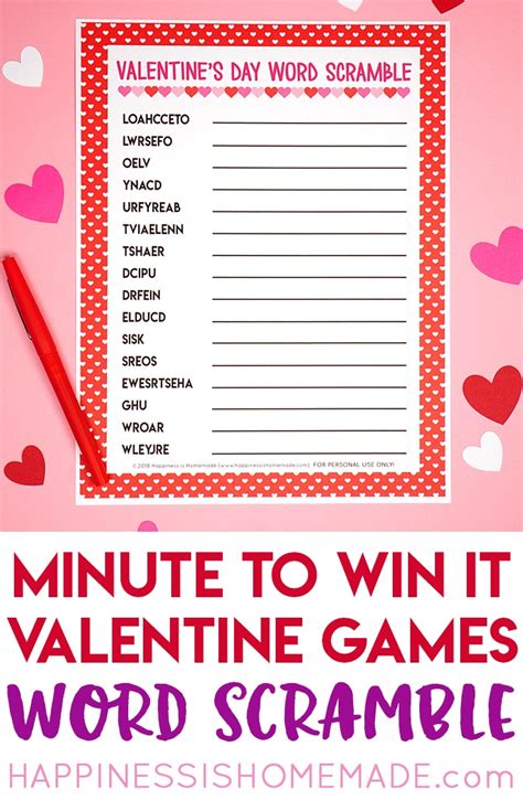 These Valentine Games Are Perfect For All Ages Challenging Enough For