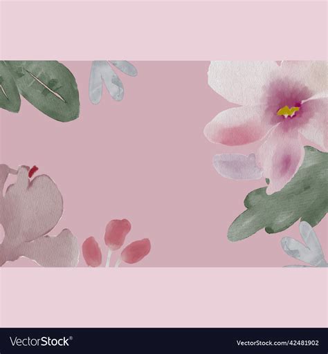 Abstract Flower Pink Background Royalty Free Vector Image