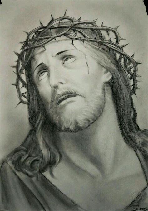 Pin by Сергей Очеретнюк on Ангелы Jesus drawings Jesus christ portrait Jesus christ drawing