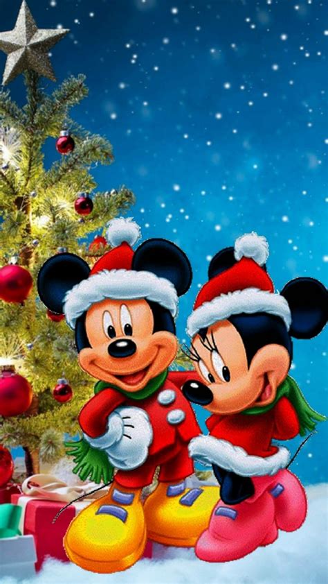 Christmas Minnie And Mickey Wallpapers Wallpaper Cave