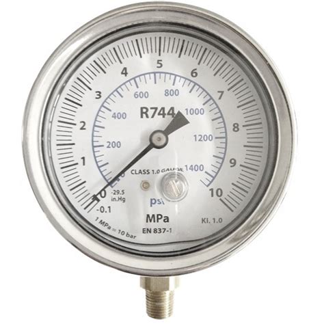 Y63 63mm R744 Co2 Liquid Filled Freon Refrigeration Pressure Gauge With