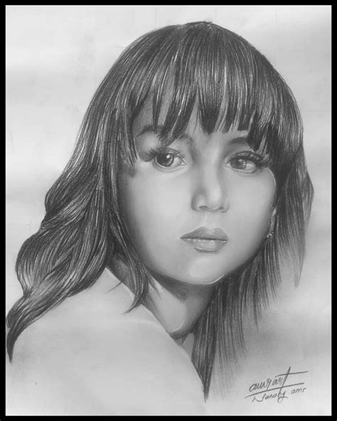 Drawing Face With Pencils And Charcoal On Paper Behance