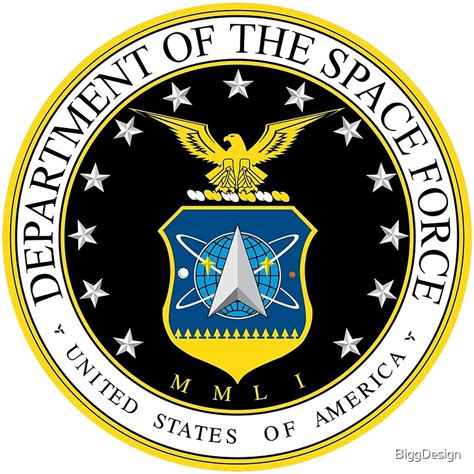 Space Force Seal Logo By Biggdesign Redbubble