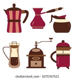 Drip Coffee Brewing Methods Icons Coffee