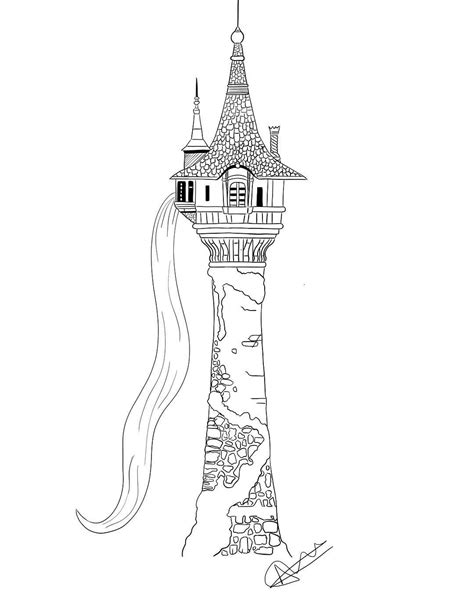 Rapunzel Tower Coloring Coloring Pages The Best Porn Website