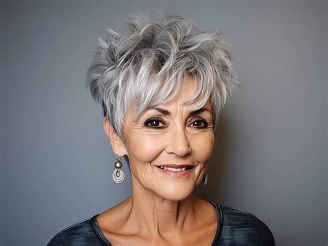 Best Pixie Haircuts For Older Women Trends Short Silver Hair