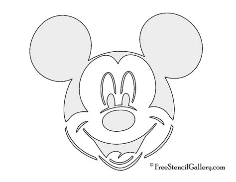 8 Best Images Of Mickey Mouse Stencil Printable Mickey Mouse Pumpkin