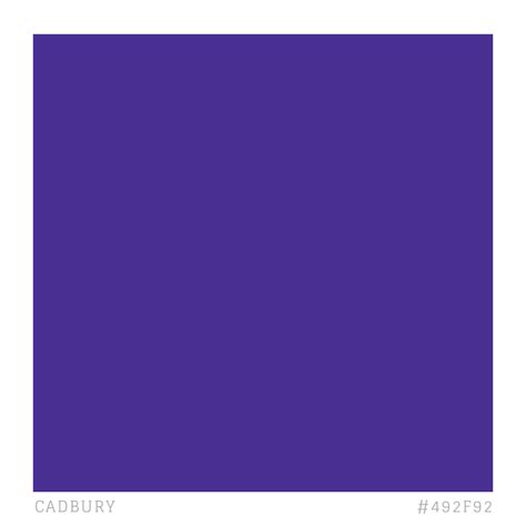 Cadbury Purple Pms 2685c Is A Distinctive Brand Colour Cadbury