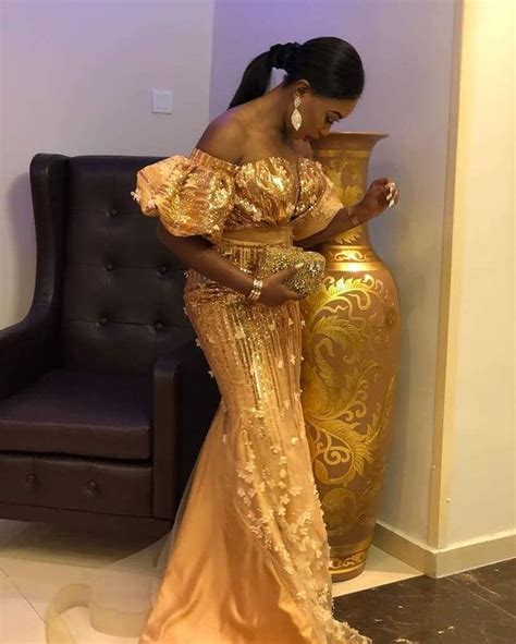 Aso Ebi Styles 134 Dripping In Gold Kamdora African Lace Styles