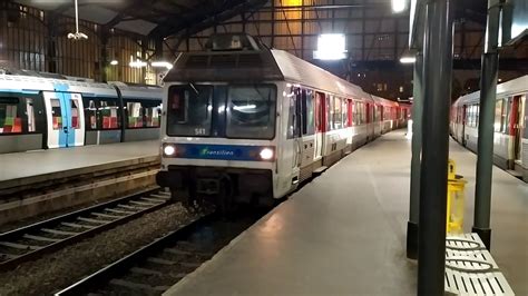Arrivée Dun Train De Banlieue Z6400 Inox à Paris Saint Lazare Youtube
