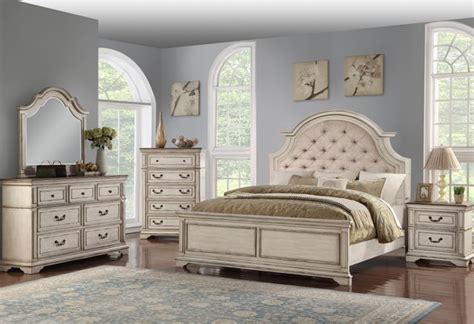 New Classic® Furniture Anastasia 5 Piece Antique Bisque Queen