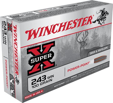Winchester 243 Win 100 Grain Power Point 20