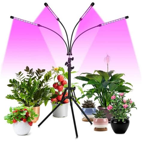 Risingpro Led Grow Light 34 Heads With Stand Full Spectrum Leds Plant