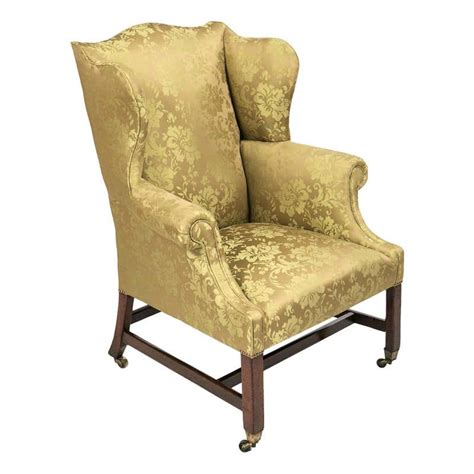 18th Century Georgian Leather Wing Chair For Sale At 1stdibs Georgian