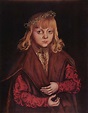 Lucas Cranach el Viejo - Porträt eines sächsischen Prinzen | Artelista.com