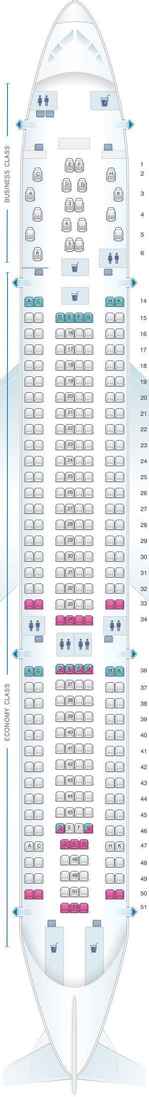 Seat Map Airberlin Airbus A330 200 Config1 Seatmaestro