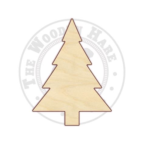 3 12 Christmas Tree Wood Cutout 170215